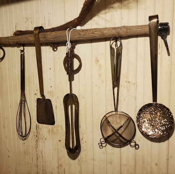 Huge 5 PC Metal RUSTIC Art kitchen LADEL SET - Picture 9 of 9